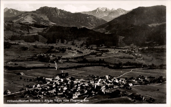 KP Wertach w Allgäu, zdjęcie lotnicze