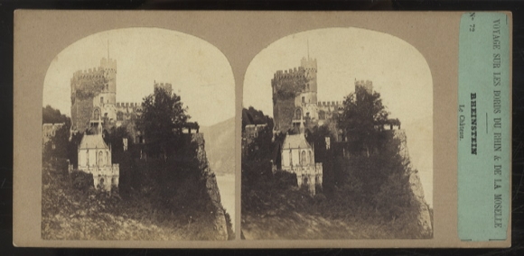 Stereo Photo Mainz-Bingen, Rheinstein Castle