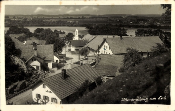 Photo Postcard Mundraching am Lech Vilgertshofen Upper Bavaria, partial view