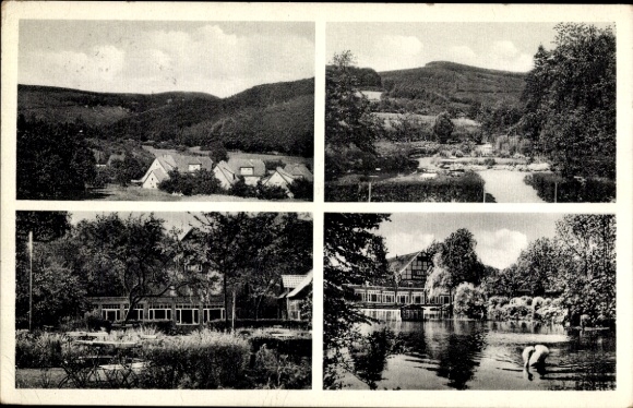 Postcard Rohdental Hessisch Oldendorf on the Weser, Hotel, Pension, Restaurant Rohdental