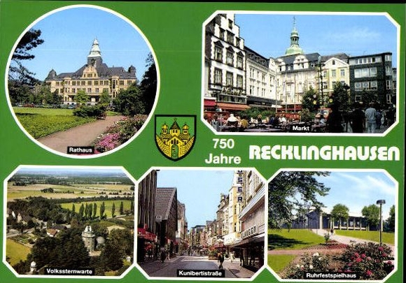 11 alte Ak Recklinghausen in Westfalen, diverse Ansichten