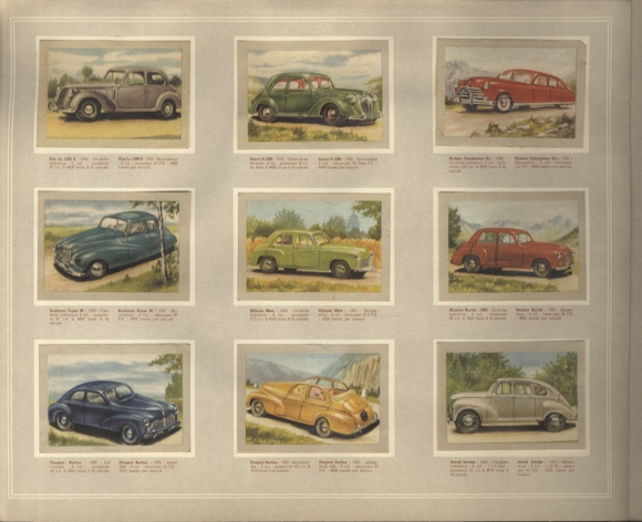 Airplanes, automobiles Collective picture album Jaques Superchocolade, Eupen / Belgium, around 1930