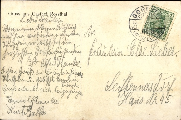 Litho Dresden Zuidwest Gorbitz, Gasthof Rossthal