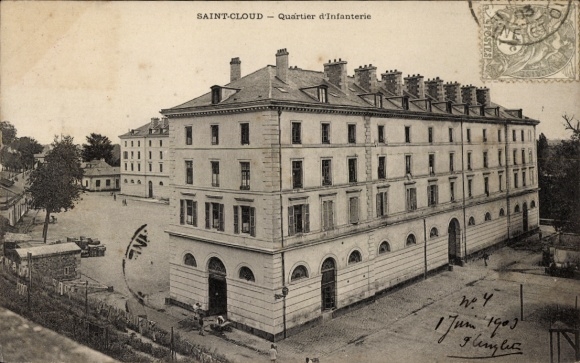 CPA Saint-Cloud Hauts-de-Seine, Quartier d'Infanterie