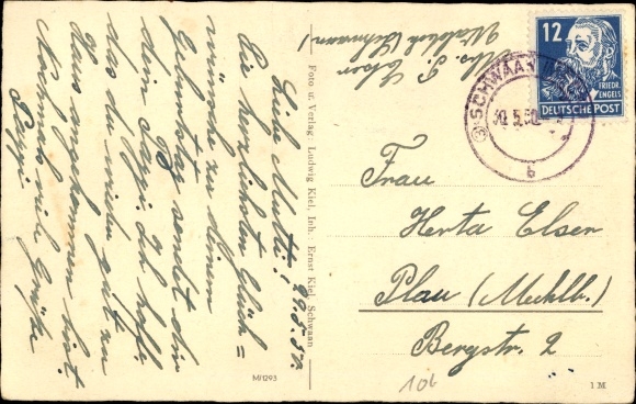 Postcard Schwaan in Mecklenburg, Genesungsheim Waldeck
