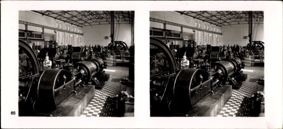 Stereo spatial image photo &quot;The NS model companies&quot;, III 65, No. 375, Sophia Jacoba hard coal mine