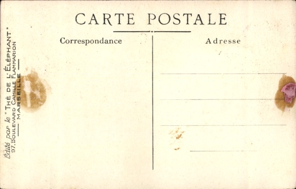 Artist Postcard Trohon, advertising, tea, The de l'Elephant
