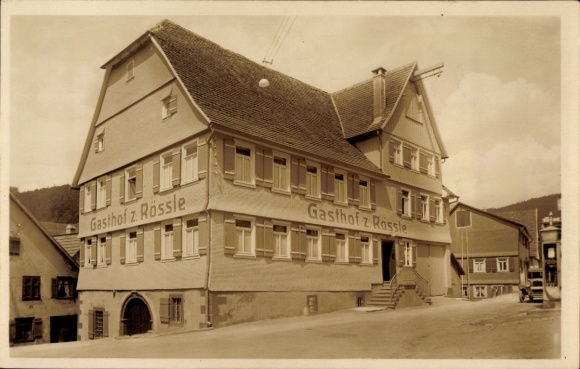Ak Alpirsbach im Schwarzwald, Gasthof zum Rössle, Inh. Wilh. Beilharz