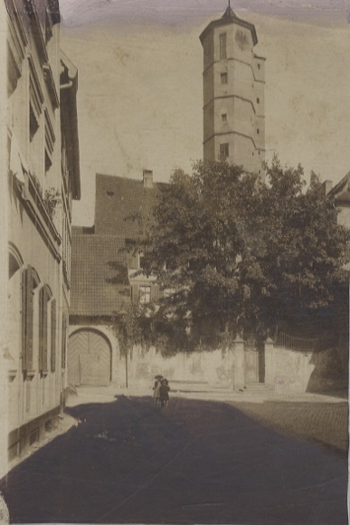 Original photo Schweinfurt, shot tower, around 1900