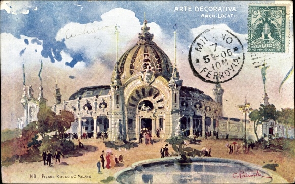 Artist PC Milano Milan Lombardia, Esposizione 1906, Arte Decorativa