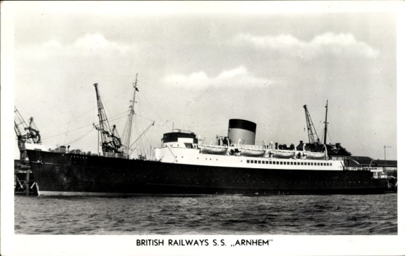 foto stoomschip SS Arnhem, British Railways