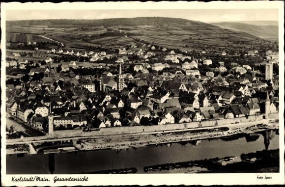 PC Karlstadt am Main Unterfranken, overall view, aerial photo