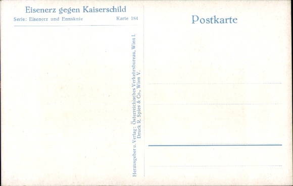 Ak Münichtal Erzberg Eisenerz Stiermarken, berglandschap, besneeuwde bergen, kerk, huizen, W