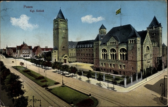 Postcard Poznań Poznań, Royal Castle
