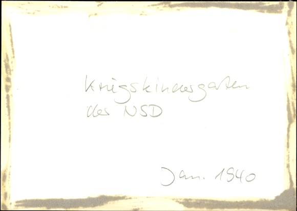 Zdjęcie Hoffmann, Heinrich, Przedszkole Wojenne NSD, styczeń 1940 r