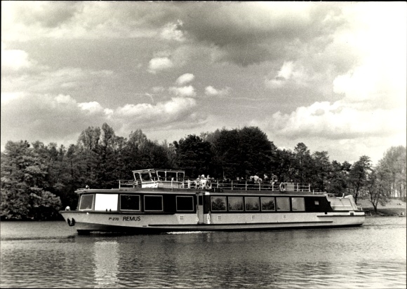 Photo PC Rheinsberg in Brandenburg, saloon steamer Remus, P 270