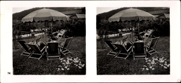 Stereo spatial image &quot;The NS model companies&quot;, III 74, No. 384, Hasenclever &amp; Sohn, Auhammer