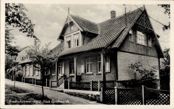 Ak Friedrichsbrunn Thale im Harz, Haus Danckwarth