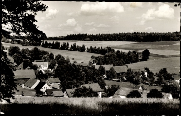 Postcard Cottenau Wirsberg in the Fichtelgebirge, general view, Gasthof Zum schwarzen Roß