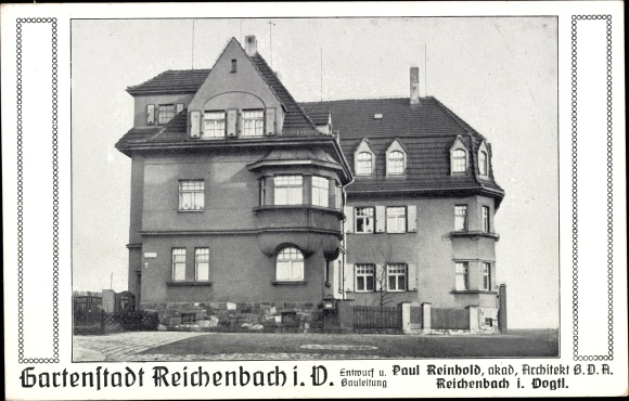 KP Reichenbach im Vogtland, miasto ogród, architekt Paul Reinhold