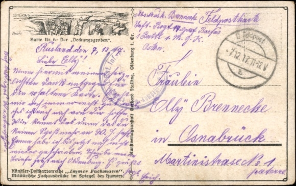 Artist Postcard The Cover Trench, Always an Expert, Military Terms, Soldier Hides