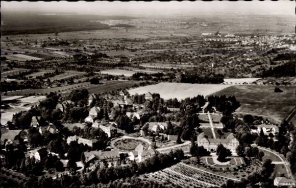 Ak Wiesloch in Baden, Fliegeraufnahme, Heilstätte