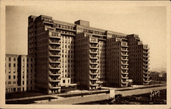Postcard Clichy Hauts de Seine, Le new Hôpital Baujon