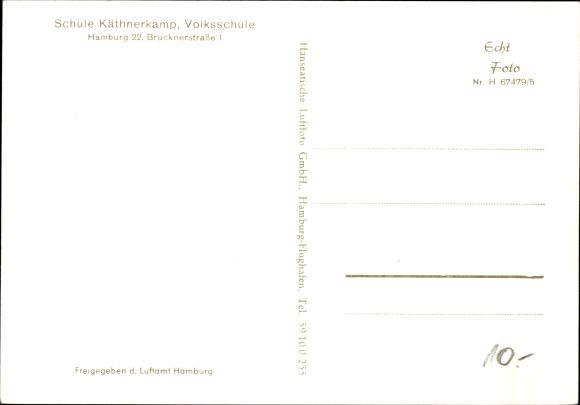 PC Hamburg Nord Barmbek, Käthnerkamp school, elementary school, Brucknerstraße, Wozhnsiedlung, church