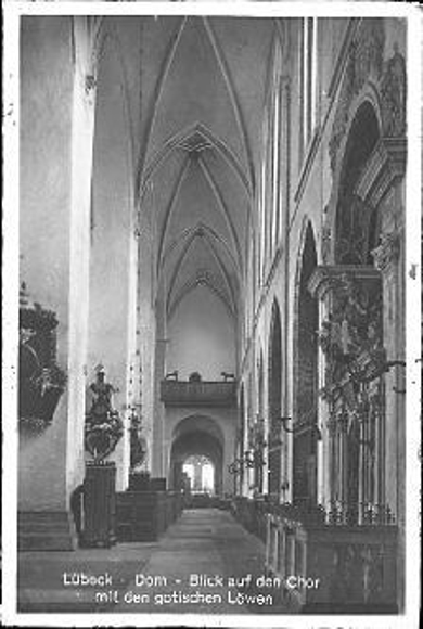 16 Glas Negative Lübeck, Holstentor, Dom Innenansichten, Orgel, Marienbild, Chor