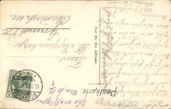 Postcard Bochum in the Ruhr area, Restaurant Kortum, Kortumstraße 10, owner Otto Knost