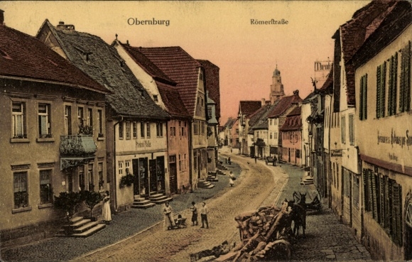 Postcard Obernburg am Main Lower Franconia, Roman Road