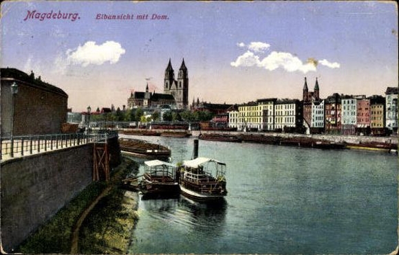 49 Ak Magdeburg Elbe, diverse Ansichten, kleinformatig