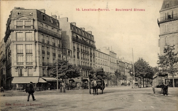 Ak Levallois Perret Hauts de Seine, Boulevard Bineau