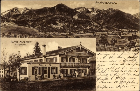 PC Birkenstein Fischbachau in Upper Bavaria, Panorama, Cafe Albrecht, Fischbachau