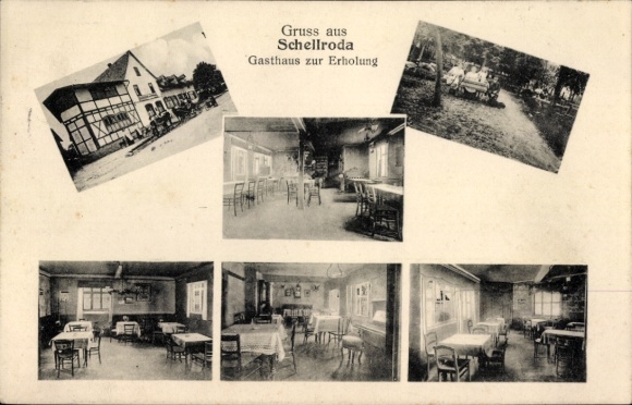 Ak Schellroda Klettbach in Thüringen, Gasthaus zur Erholung