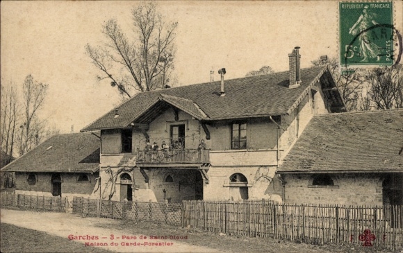 Postcard Garches Hauts de Seine, Pare de Saint Cloud, Maison du Garde-Forestier