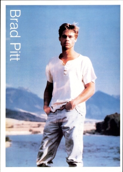 Ak Schauspieler Brad Pitt, Portrait