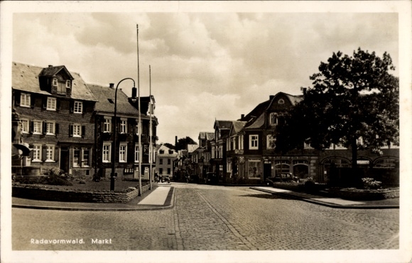 Postcard Radevormwald Bergisches Land, Market