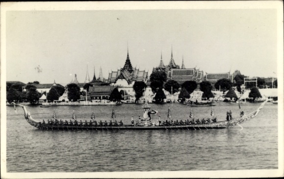 Ak Bangkok Thailand, Teilansicht, Royal Barge Procession