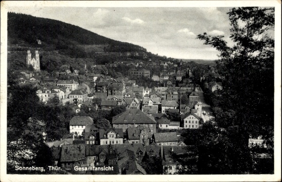 Ak Sonneberg in Thüringen, Gesamtansicht