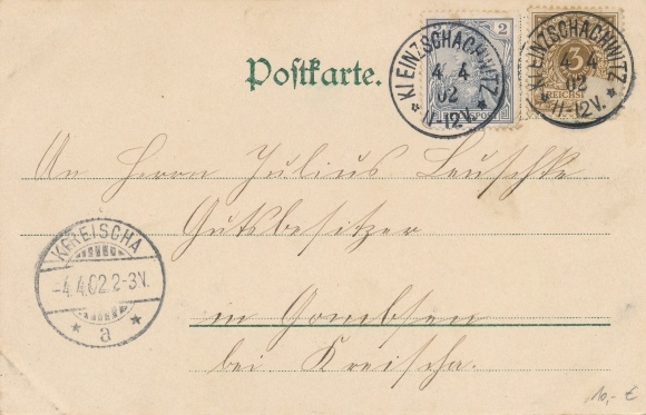Postcard Dresden Kleinzschachwitz, The old school