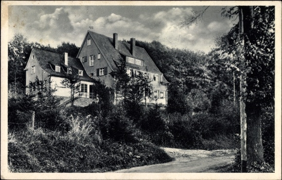 Postcard Radevormwald in the Oberberg district, youth hostel, DJH