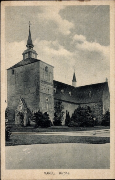 Postcard Varel in Oldenburg Jadebusen, Church