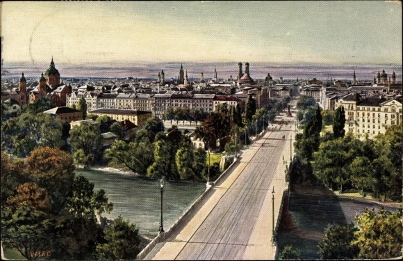 Artist PC Munich, view of the city from the Maximilianeum
