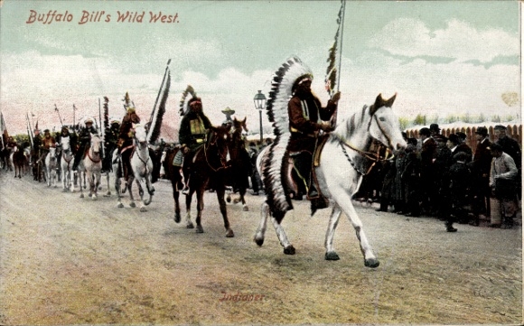 Ak Buffalo Bill's Wild West, Indianen, optreden