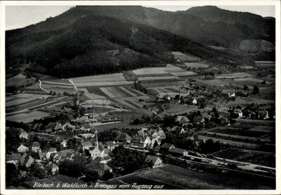 Postcard Bleibach Gutach im Breisgau Black Forest, aerial photograph