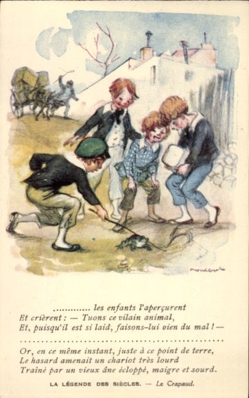 KP artystów Poulbot, Francisque, La Legende des Siecles, Le Crapaud