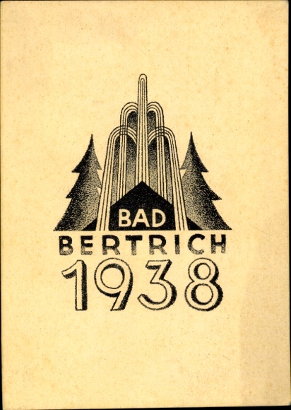 PC Bad Bertrich on the Moselle Eifel, congratulations on the New Year, year 1938