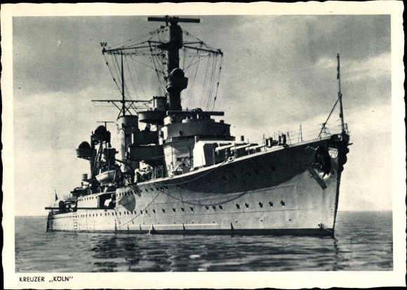 PC German warship, Cologne, light cruiser, Reichsmarine, Kriegsmarine