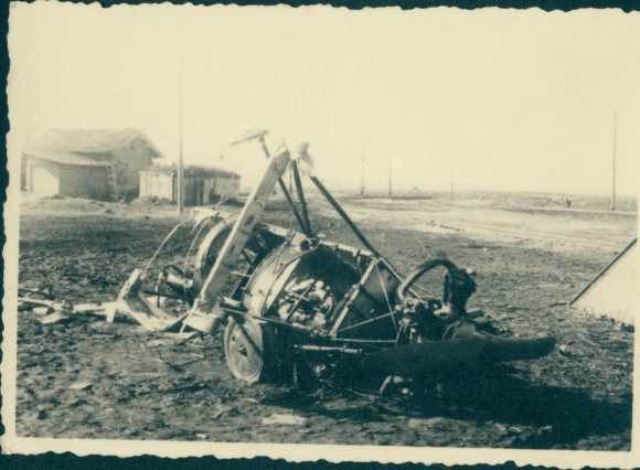 Photo Shot down Russian plane, Russian military plane, II WW